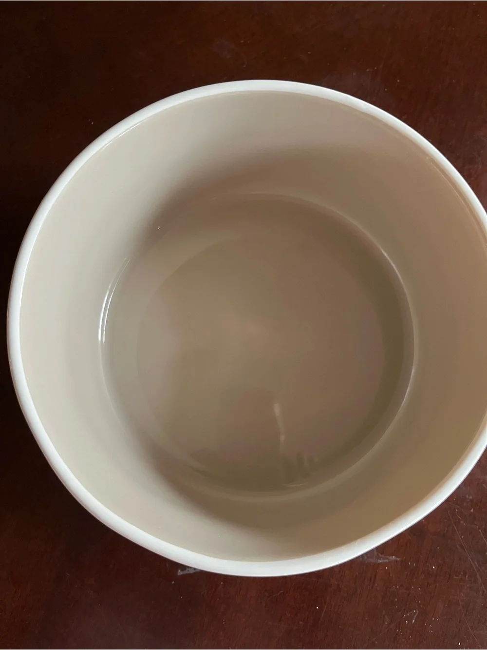 Rae Dunn White Ceramic Pet Bowl  I Woof You” black letters